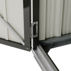 4.6 x 2.9 ft Metal Garden Storage Shed with Pent Roof & Lockable Doors