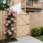 83cm W Arch Top Heavy-Duty Garden Gate with Latch