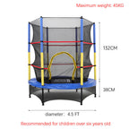 160CM Height Outdoor Kids Trampoline with Safety Net