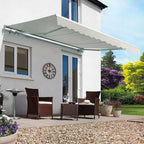 Grey Manual Retractable Patio Awning