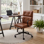 Swivel & Height Adjustable Office Chair with High Back
