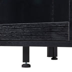 Industrial Tall Corner Bar Cabinet with Power Socket & LED Lighting