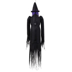 182cm Blow-Up Halloween Scary Witch Inflatable Decoration with Built-in LED Lights