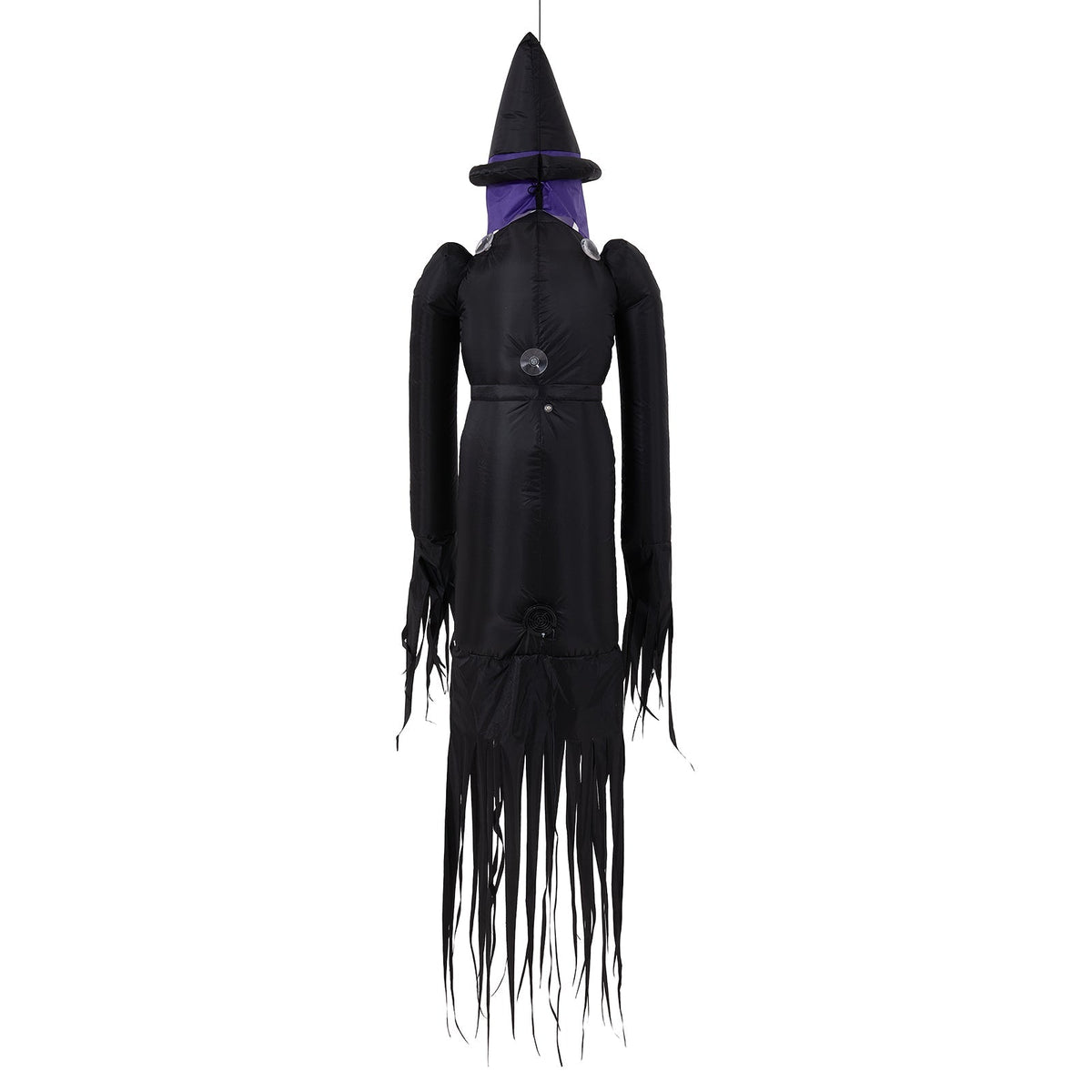 182cm Blow-Up Halloween Scary Witch Inflatable Decoration with Built-in LED Lights