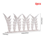 6 Pack Plastic Bird Spikes Deterrent Fence