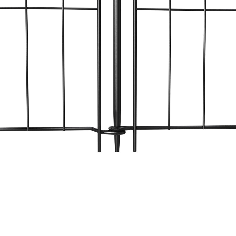 10-Pack Decorative Metal Garden Border Fence Panels