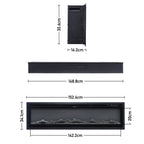 1800W Electric Fireplace with Wifi & Remote Control