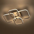 4/6 Heads Contemporary LED Energy-efficient Light-adjusted Semi Flush Ceiling Light