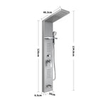 Wall Mount Stainless Steel Shower Panel Tower System with Shelf