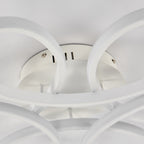 Modern Acrylic Light-adjusted Petal LED Semi Ceiling Light