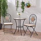 3-Piece Mosaic Garden Dining Set
