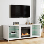 Freestanding TV Stand Entertainment Center with 18 Fireplace