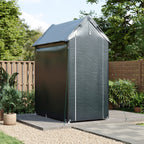 Garden Storage Shelter with Waterproof PE Cover & Metal Frame