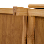 Multi-functional Wooden Coat Rack with Storage Cabinets