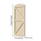 83cm W Arch Top Heavy-Duty Garden Gate with Latch
