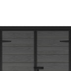 4 x 5 ft Plastic Garden Storage Shed with Pent Roof & Lockable Door