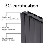 Black 900W Electric Oil Filled Radiator Space Heater with LED Screen