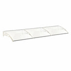 White Outdoor Curved Shielded Rain Shelter
