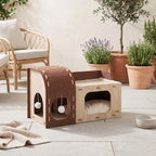2-Tier Multifunctional Cat House Cave Pet Bed