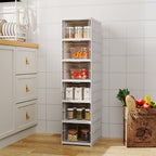 6-Tier Plastic Foldable Shoe Storage Box Unit