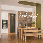 Modern Firefly LED chandelier by DEMOLIGHTS featuring Nordic leaf branch design with hanging LED lights.